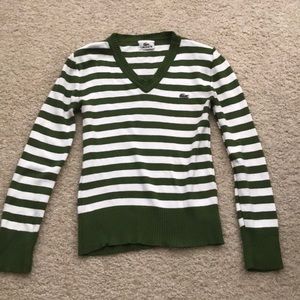 Green striped shirt